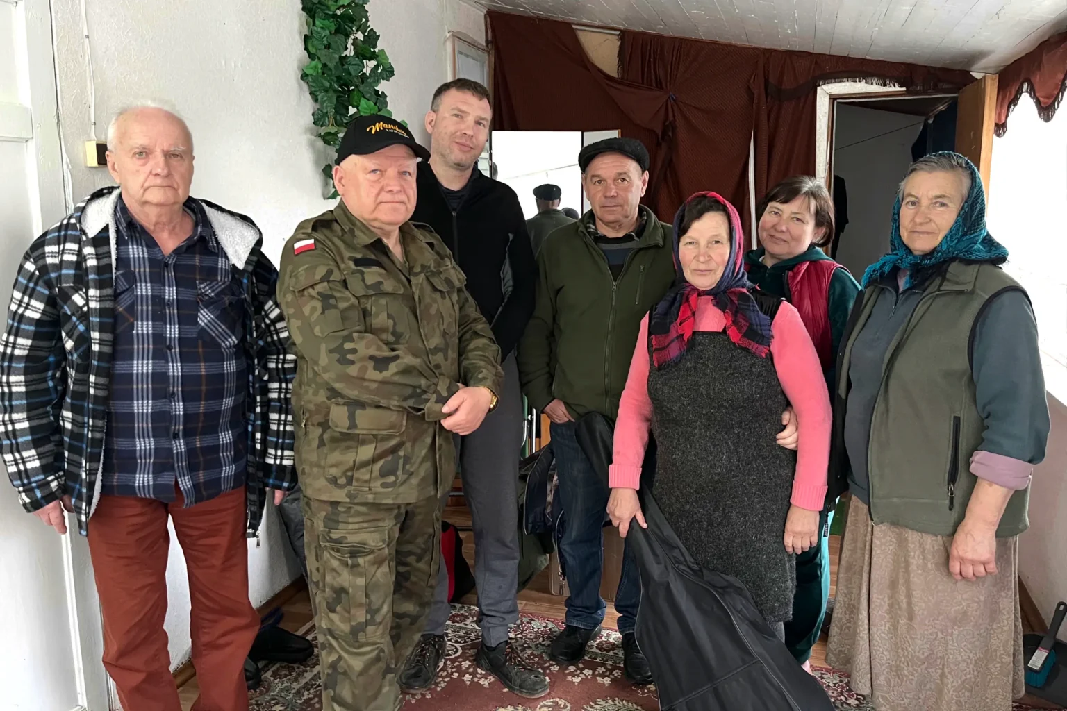 Pastor Jaroslaw Bator (2nd from left) visiting Ukraine